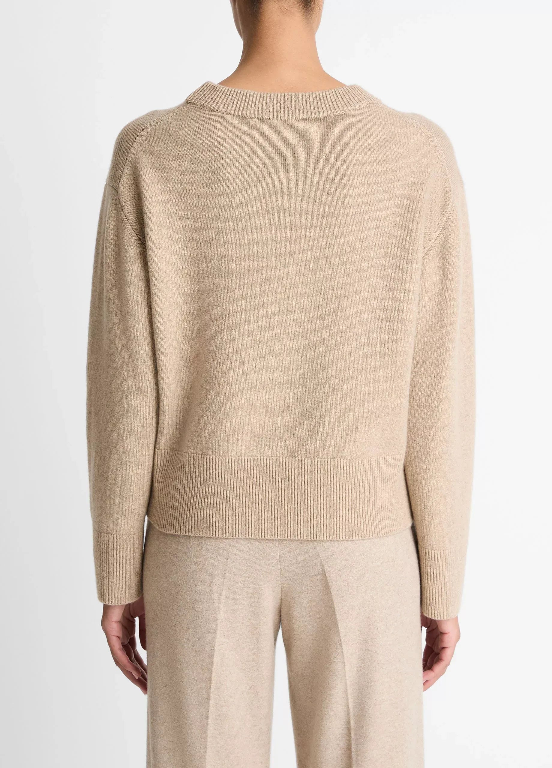 Wool-cashmere v-neck sweater-VINCE-Verso