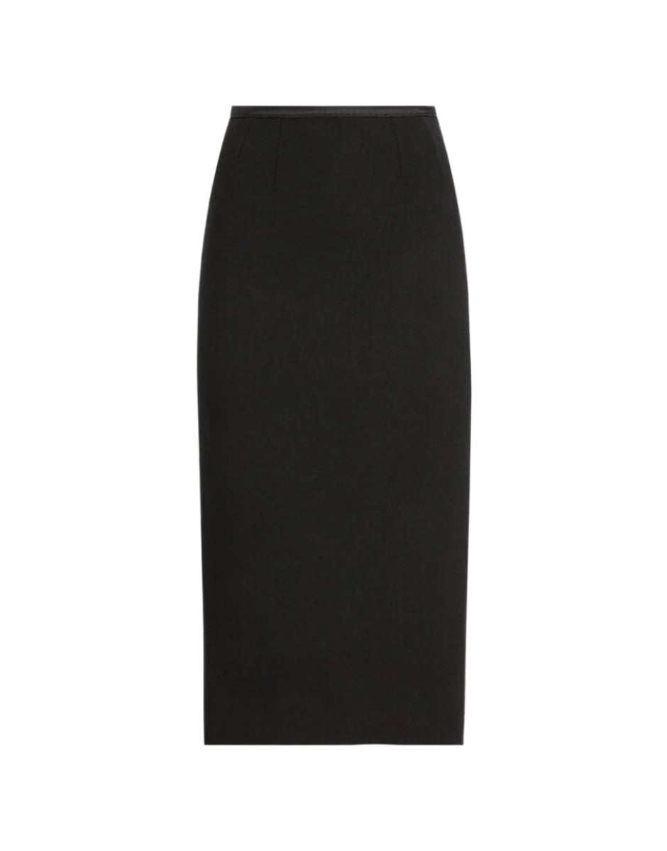 WOOL CREPE CALF-LENGTH PENCIL DRESS - DOLCE & GABBANA - Verso