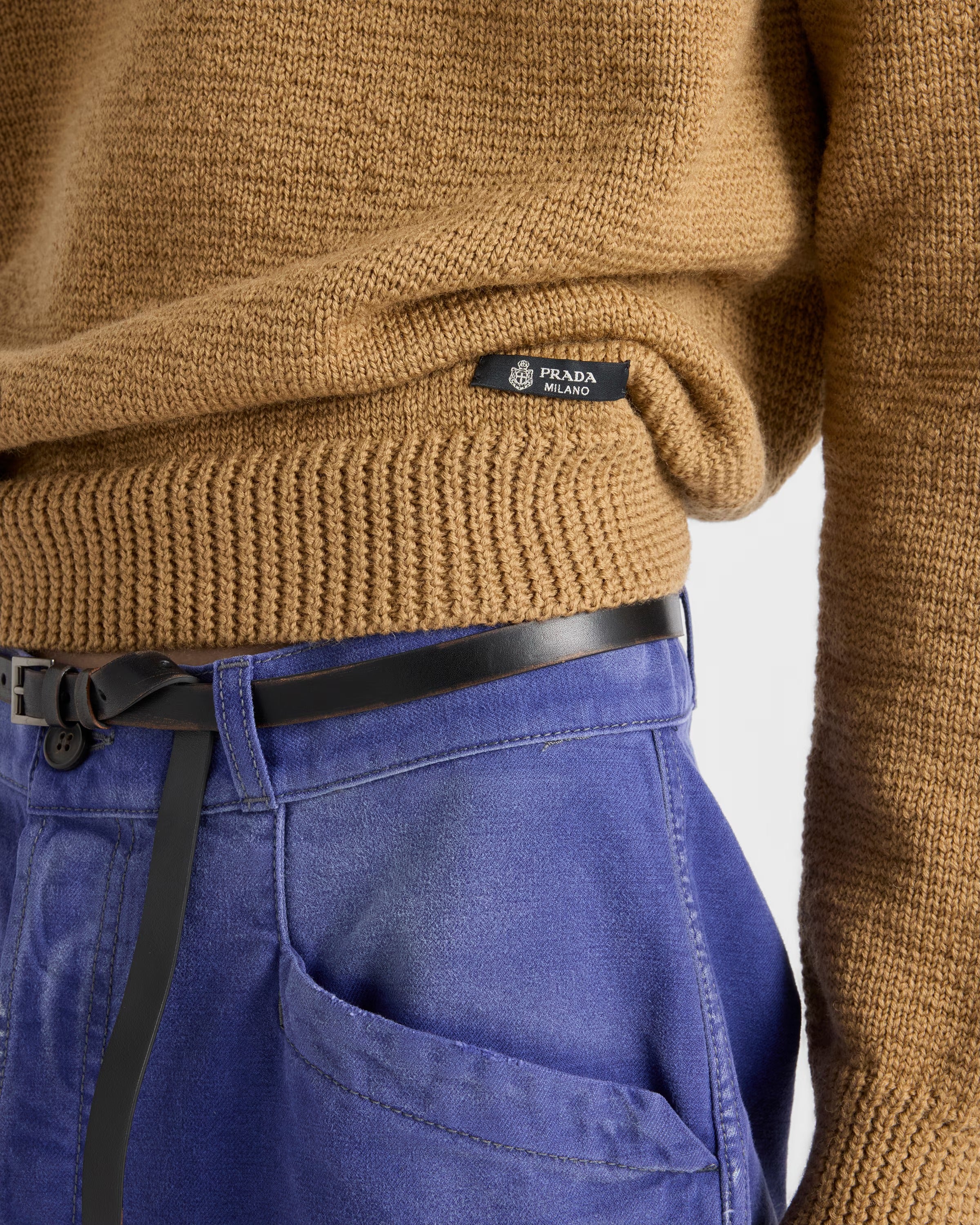 Wool Crew-neck Sweater-PRADA-Verso