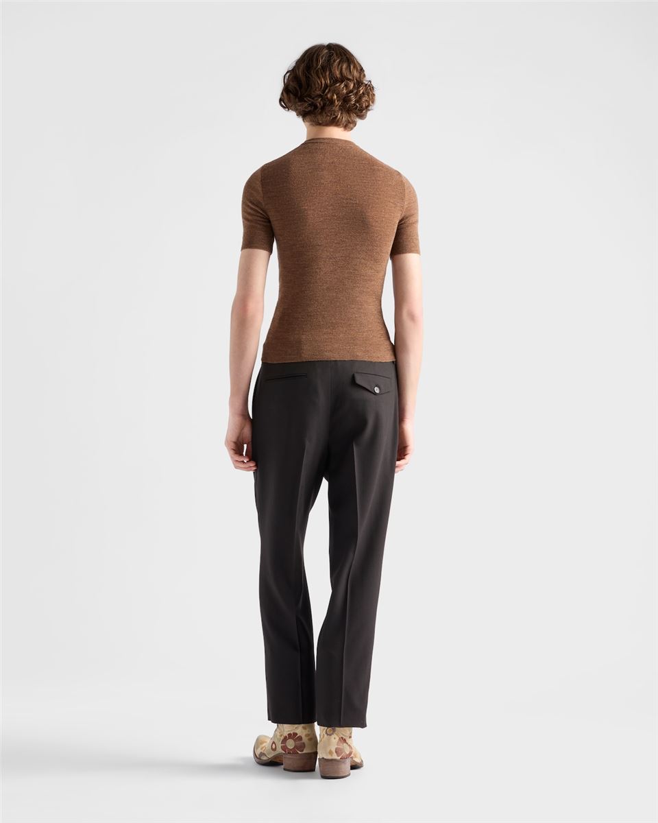 wool crew-neck sweater with studs-PRADA-Verso