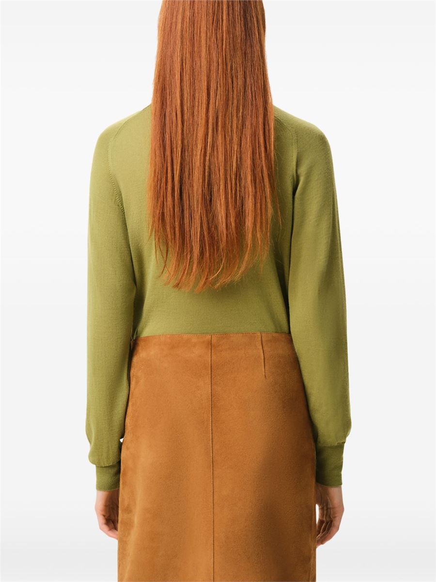 De coeur chest-embroidery cardigan-AMI-Verso