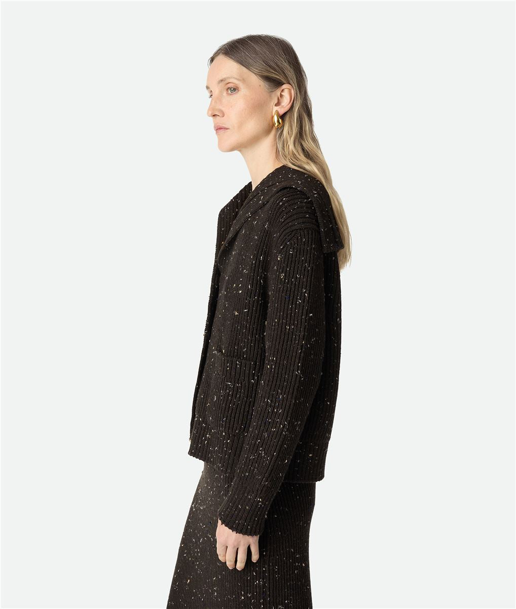 wool english rib cardigan-BOTTEGA VENETA-Verso