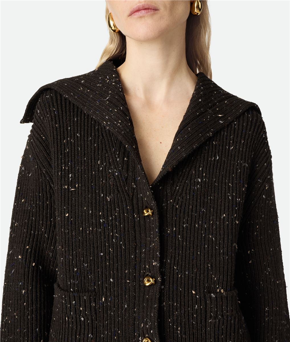 wool english rib cardigan-BOTTEGA VENETA-Verso