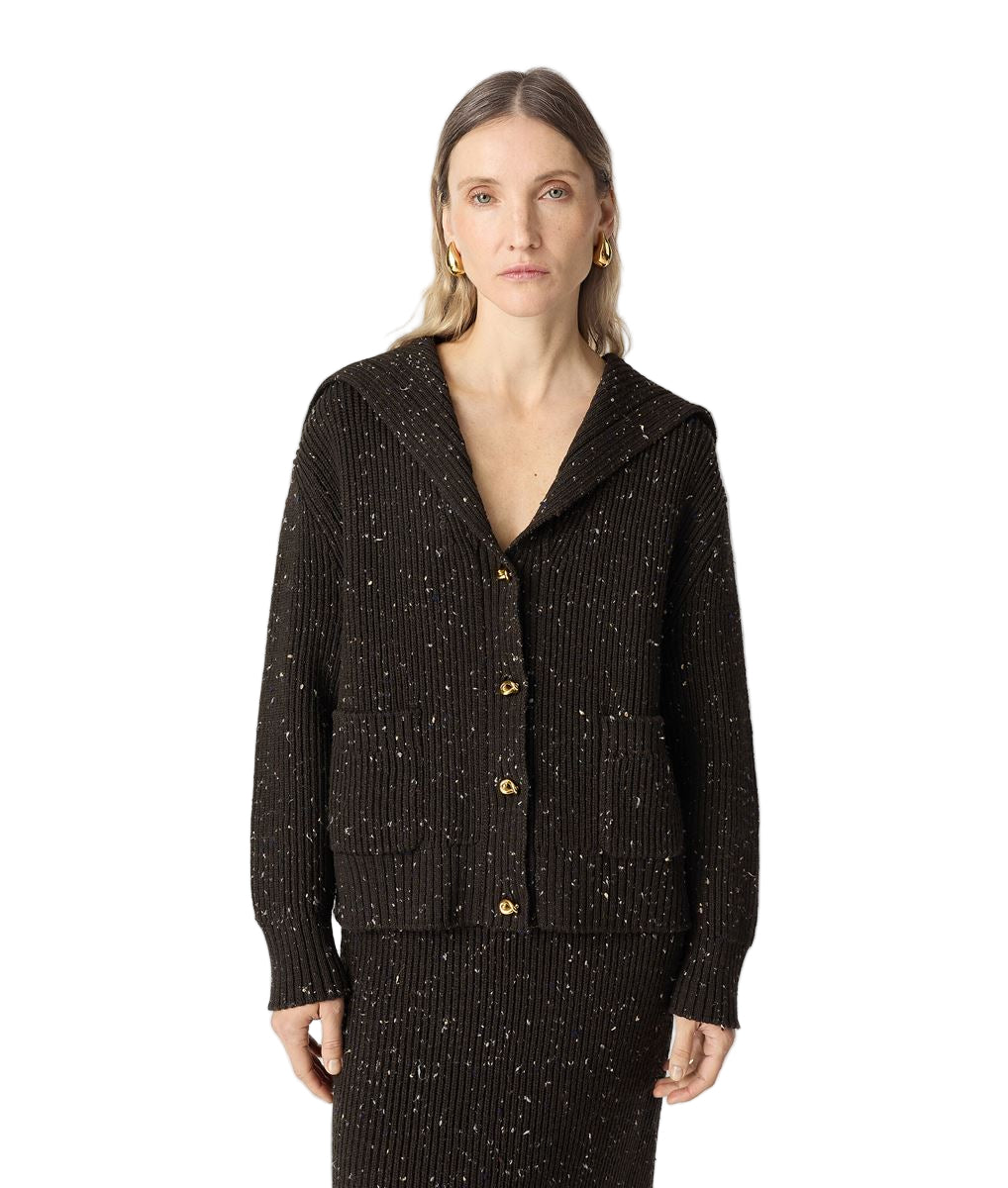 wool english rib cardigan-BOTTEGA VENETA-Verso