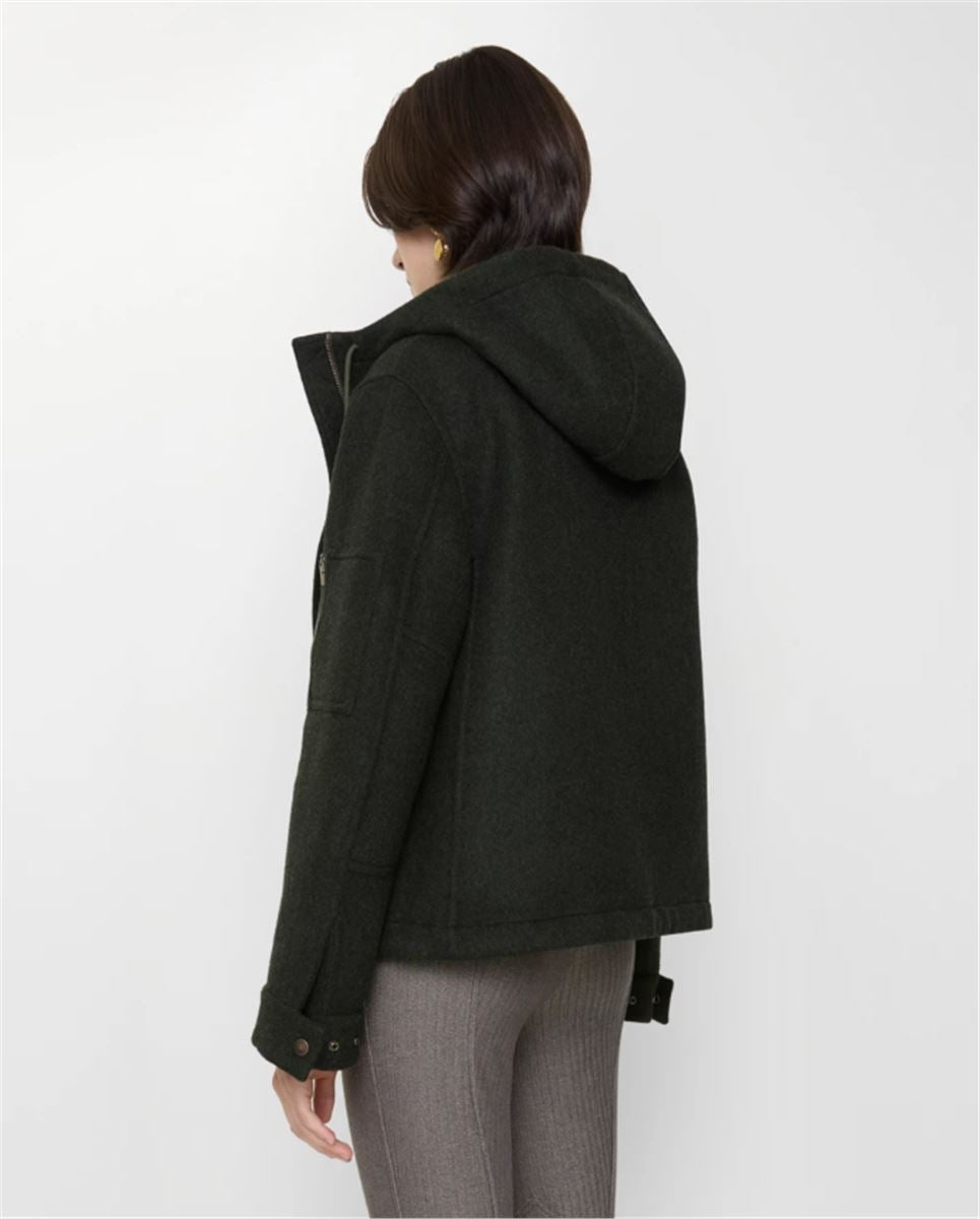 wool hooded jacket-BURBERRY-Verso