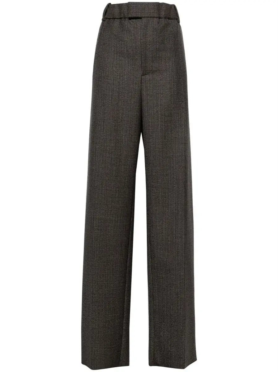 WOOL HOUNDSTOOTH TAILORED PANTS BOTTEGA VENETA