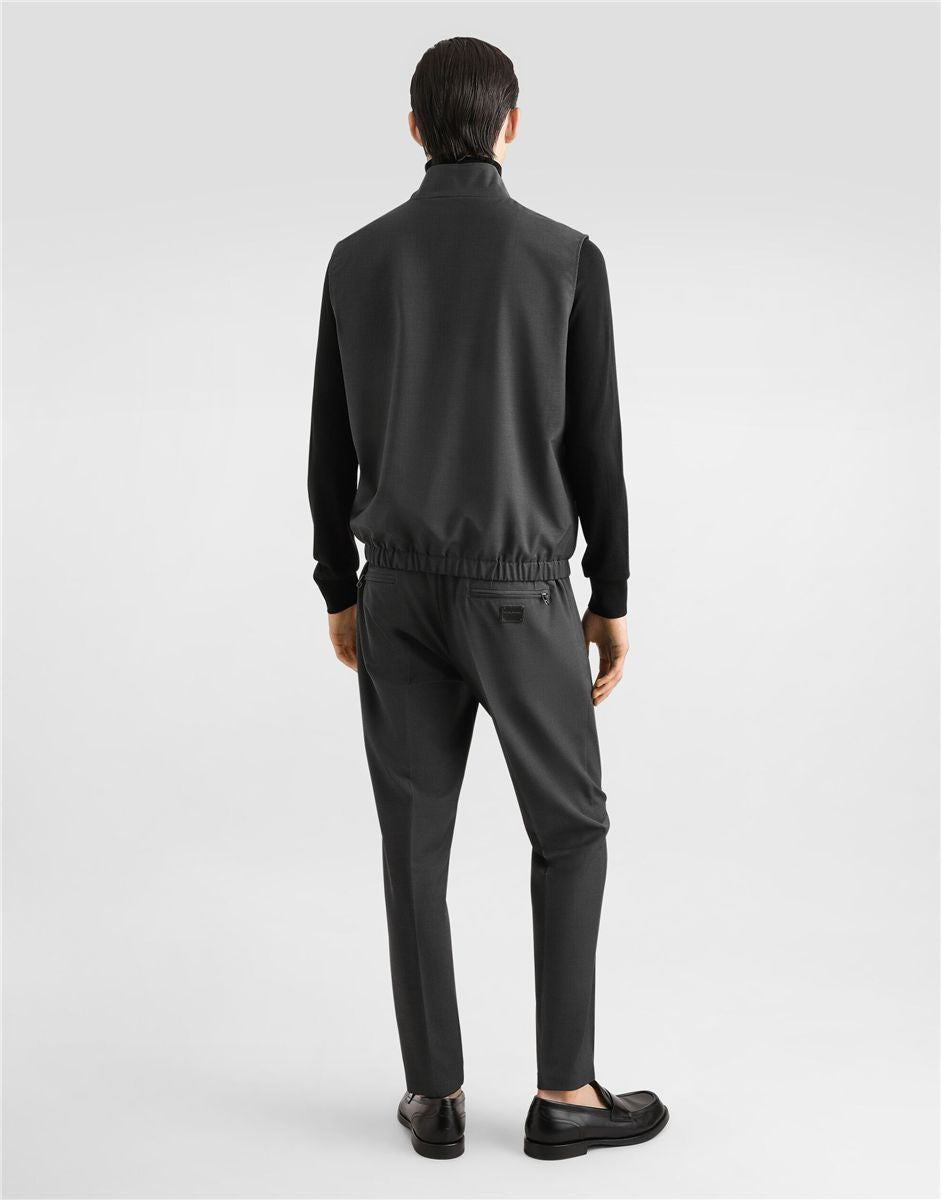 Wool jogging pants-DOLCE&GABBANA-Verso