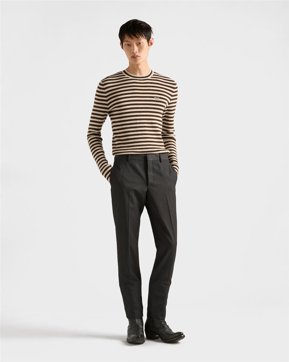 wool pants-PRADA-Verso