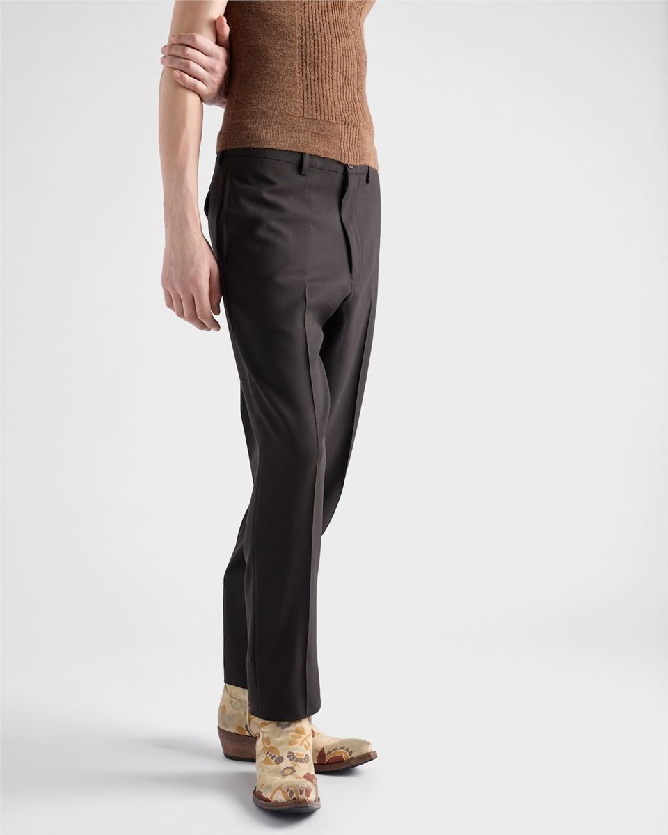 wool pants-PRADA-Verso