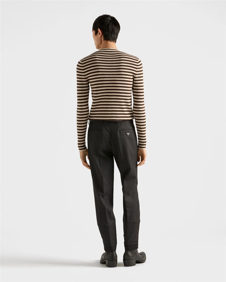 wool pants-PRADA-Verso