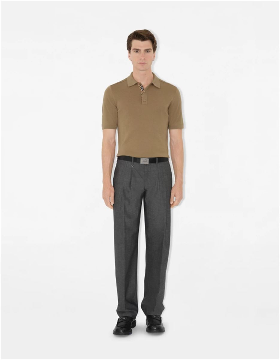 wool polo shirt-BURBERRY-Verso