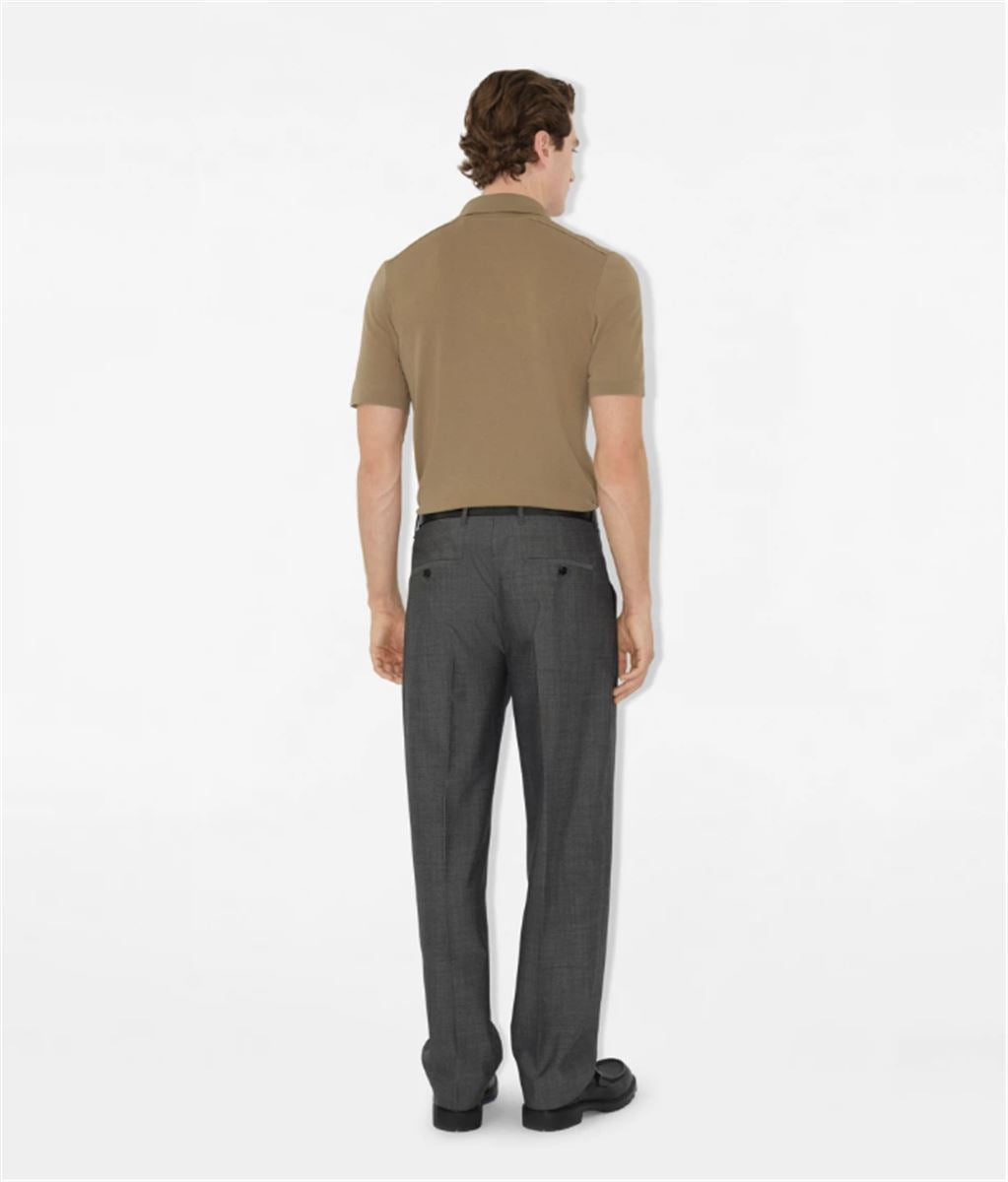 wool polo shirt-BURBERRY-Verso