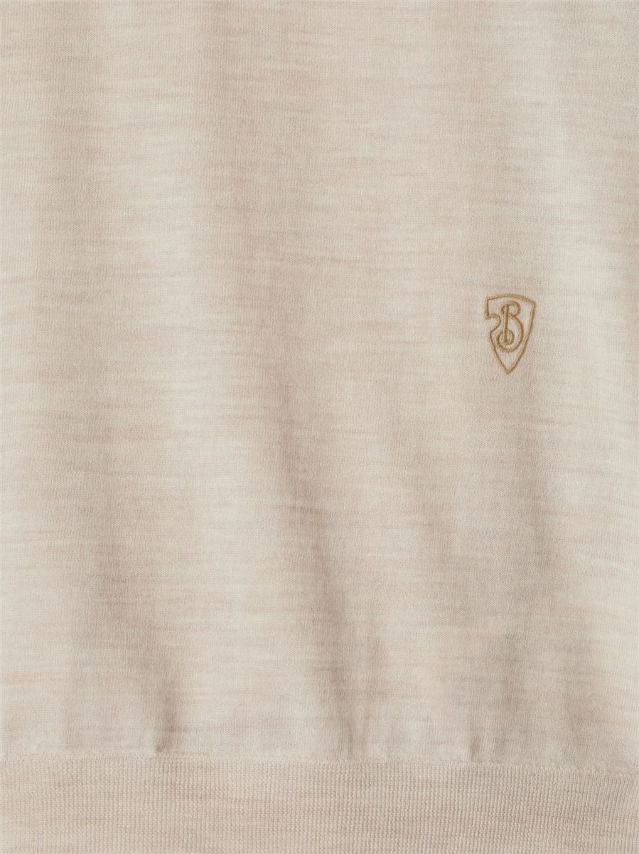 WOOL POLO SHIRT - BURBERRY - Verso