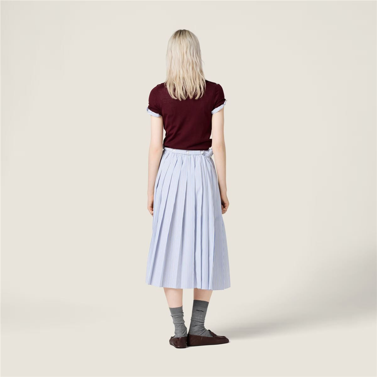 Wool Polo Shirt-MIU MIU-Verso