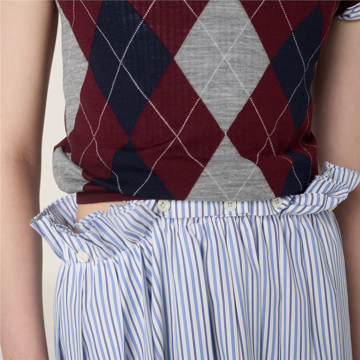 Wool Polo Shirt-MIU MIU-Verso