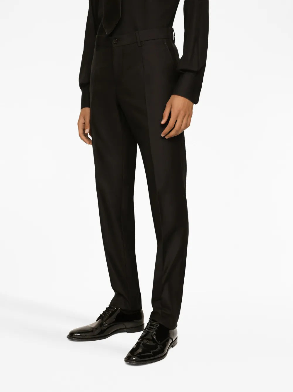 Wool-silk single-breasted suit-DOLCE & GABBANA-Verso