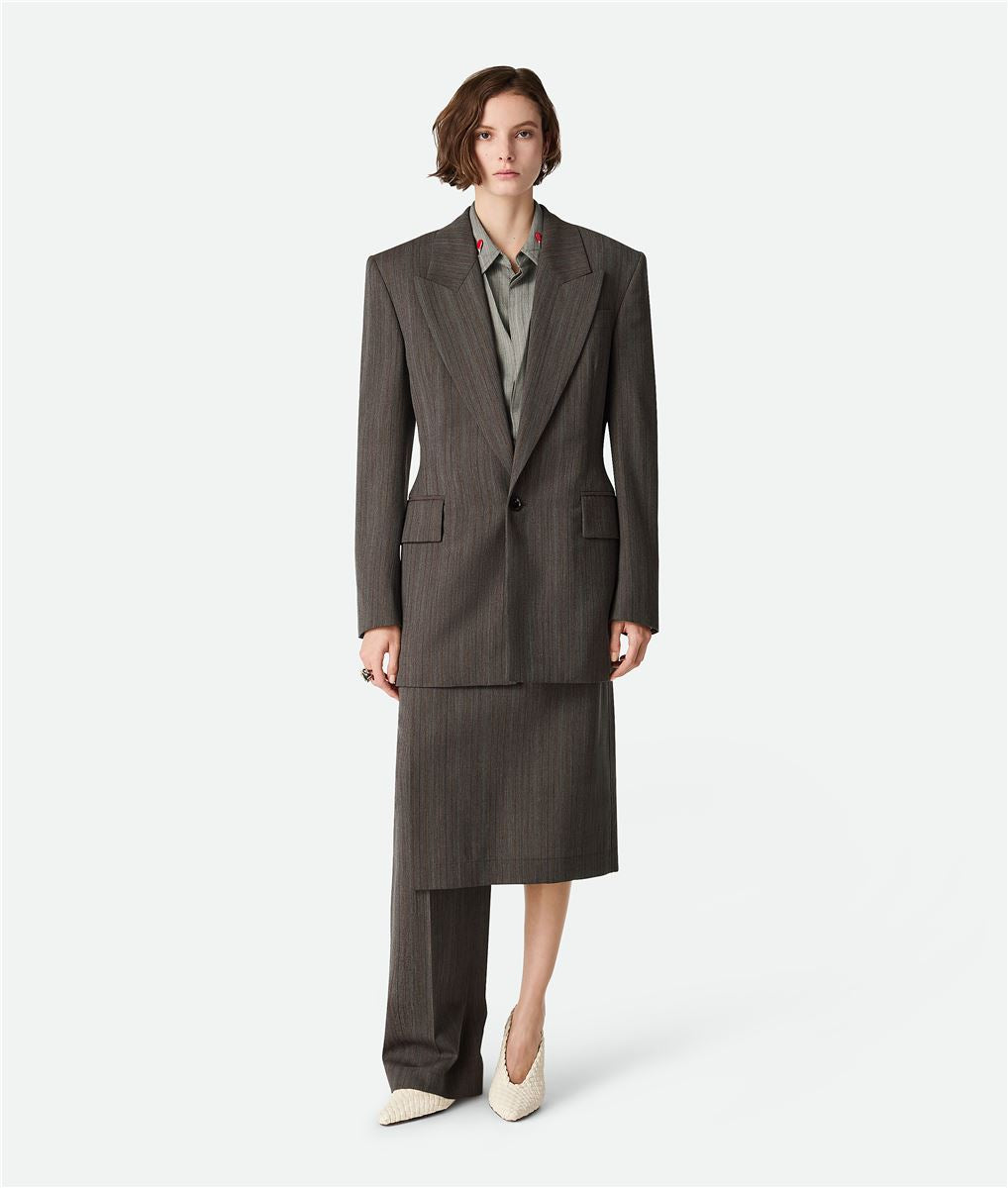 WOOL SUBTLE STRIPE JACKET-BOTTEGA VENETA-Verso