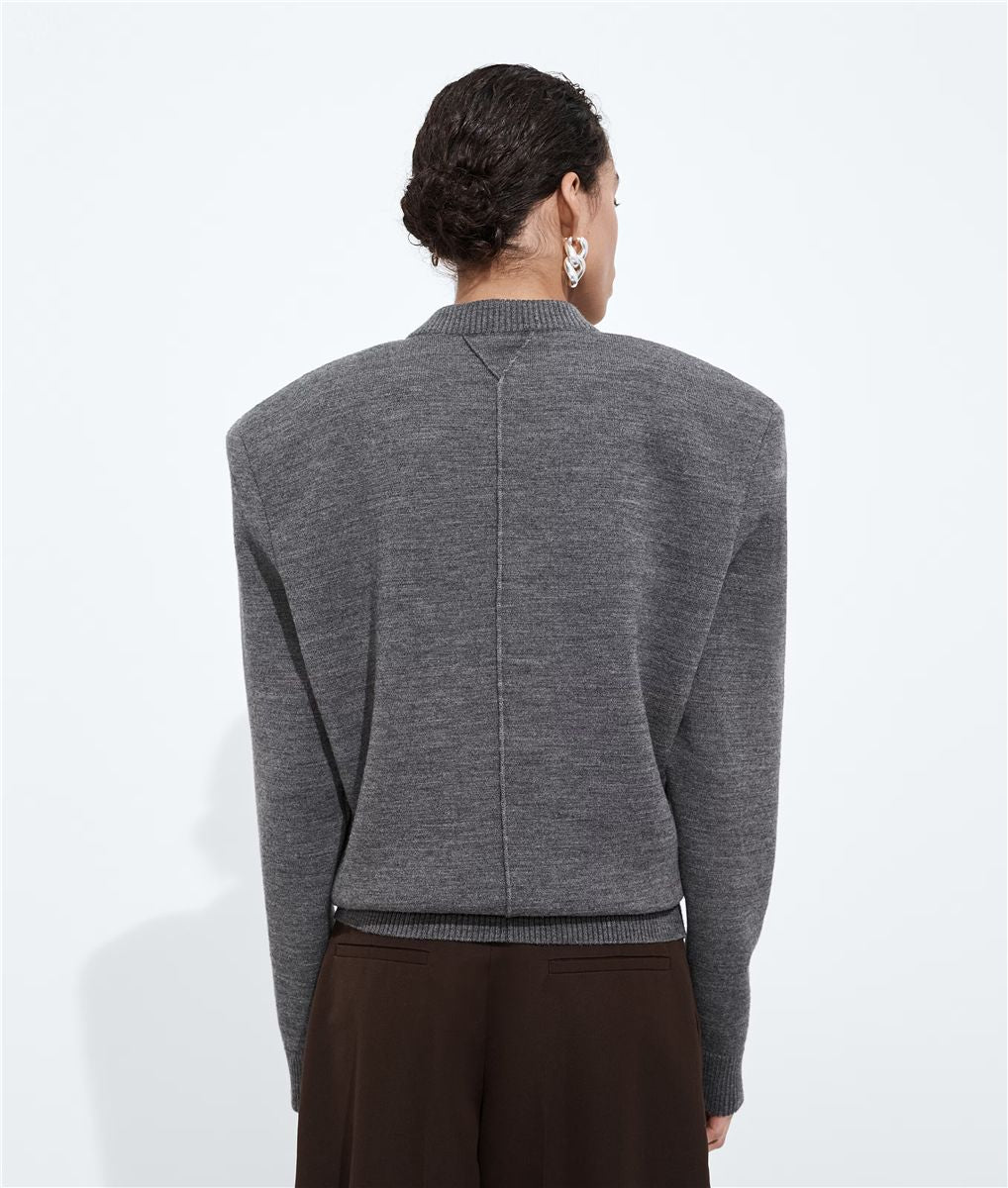 Wool tailored sweater-BOTTEGA VENETA-Verso