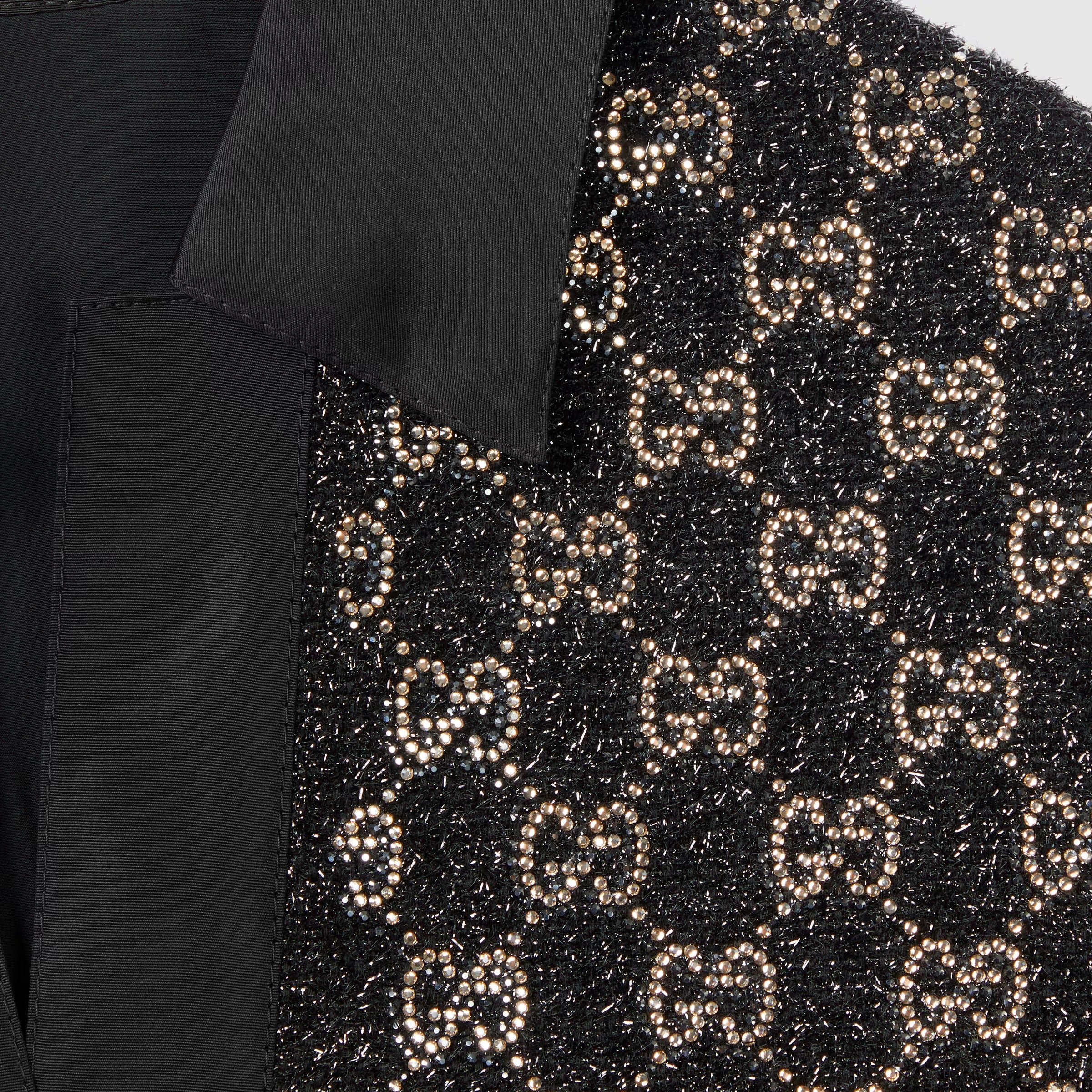 Wool Tweed Lamé Top