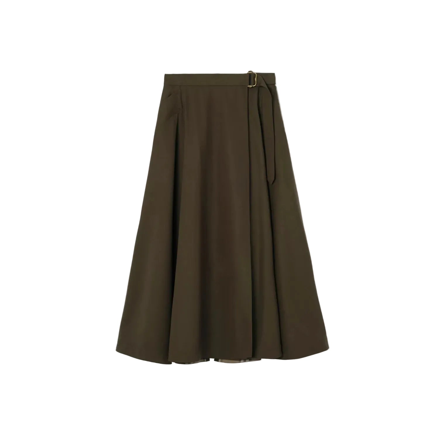 Wool twill midi skirt-BURBERRY-Verso