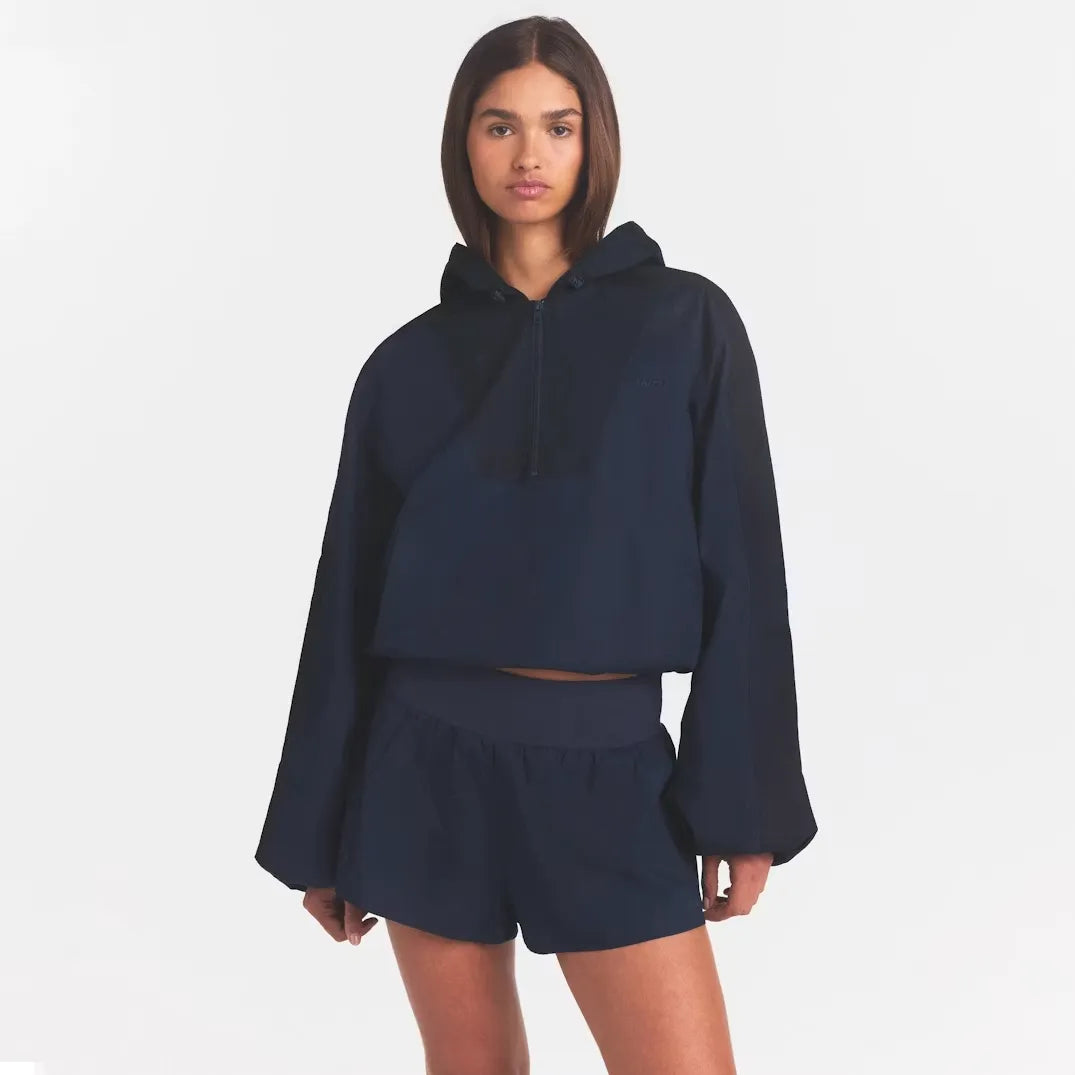 Woven Cotton Half Zip Pullover-SKIMS-Verso