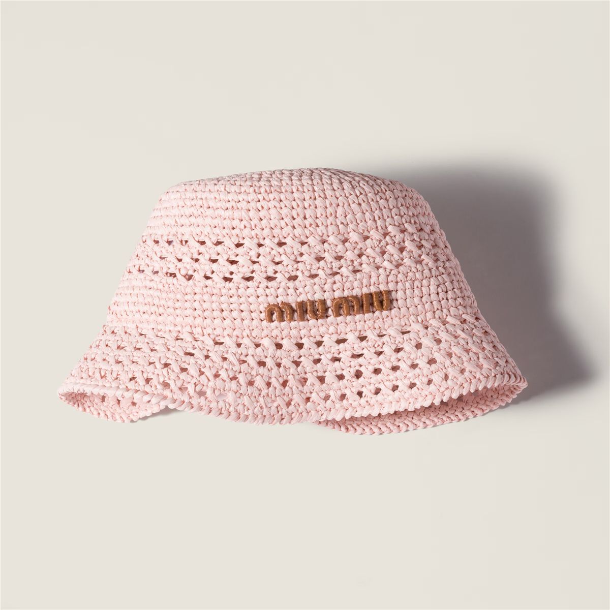 Woven fabric hat-MIU MIU-Verso