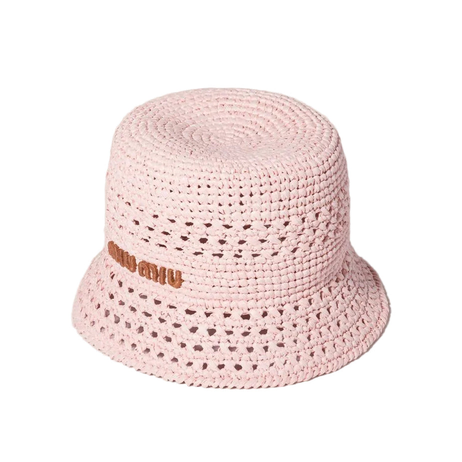 Woven fabric hat-MIU MIU-306754-S-Verso