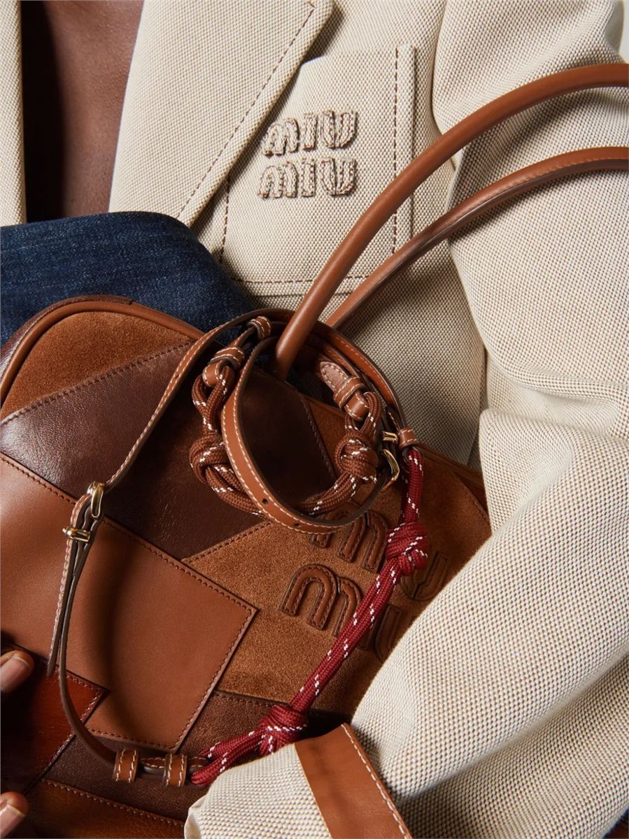 Wrap-around leather bracelet-MIU MIU-Verso