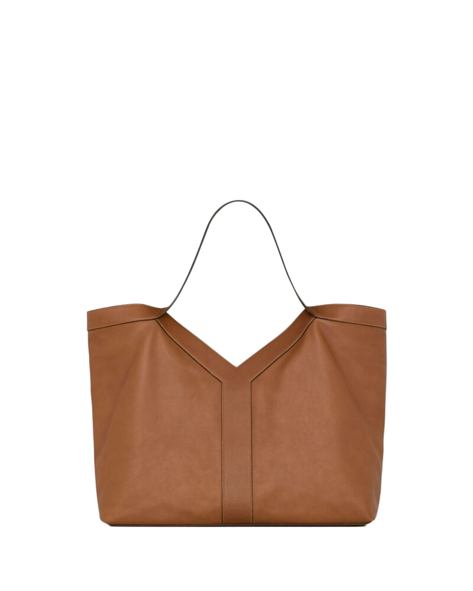 y large tote in leather-SAINT LAURENT-Verso