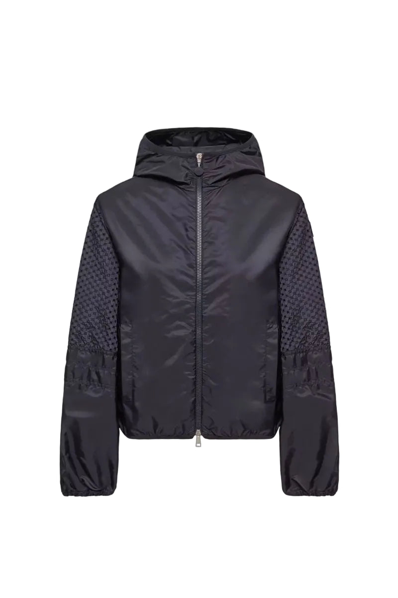Zelkova san gallo-trimmed hooded rain jacket-MONCLER-307080-0-Verso