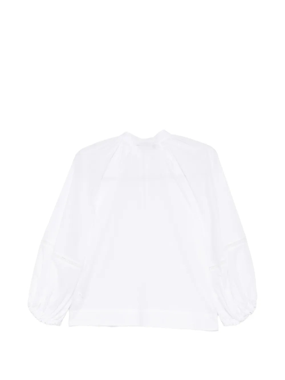 Zip balloon-sleeve blouse-FABIANA FILIPPI-Verso