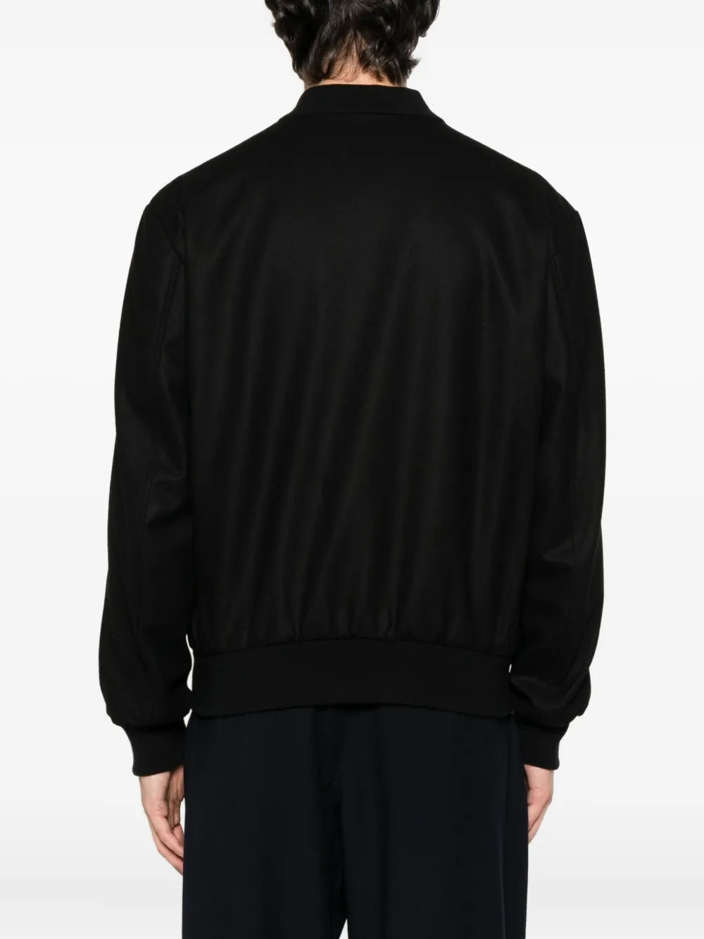 Zip-fastening bomber jacket-GIORGIO ARMANI-Verso