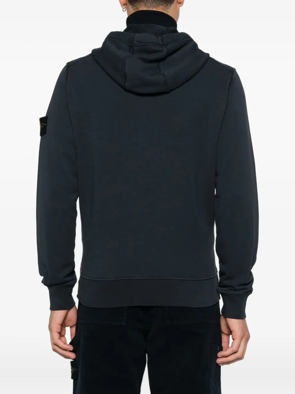 Zip-fastening Hoodie-STONE ISLAND-Verso