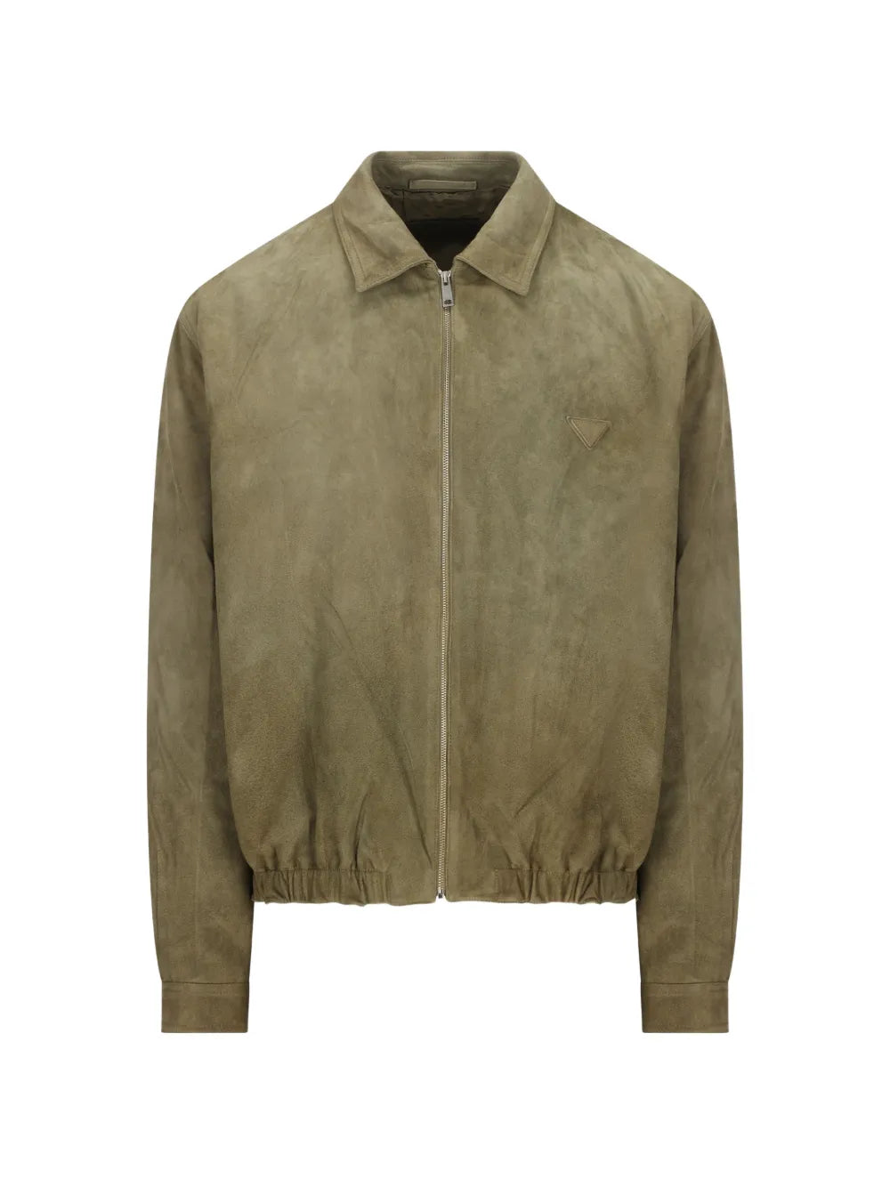 Zip fastening lambskin jacket-PRADA-Verso