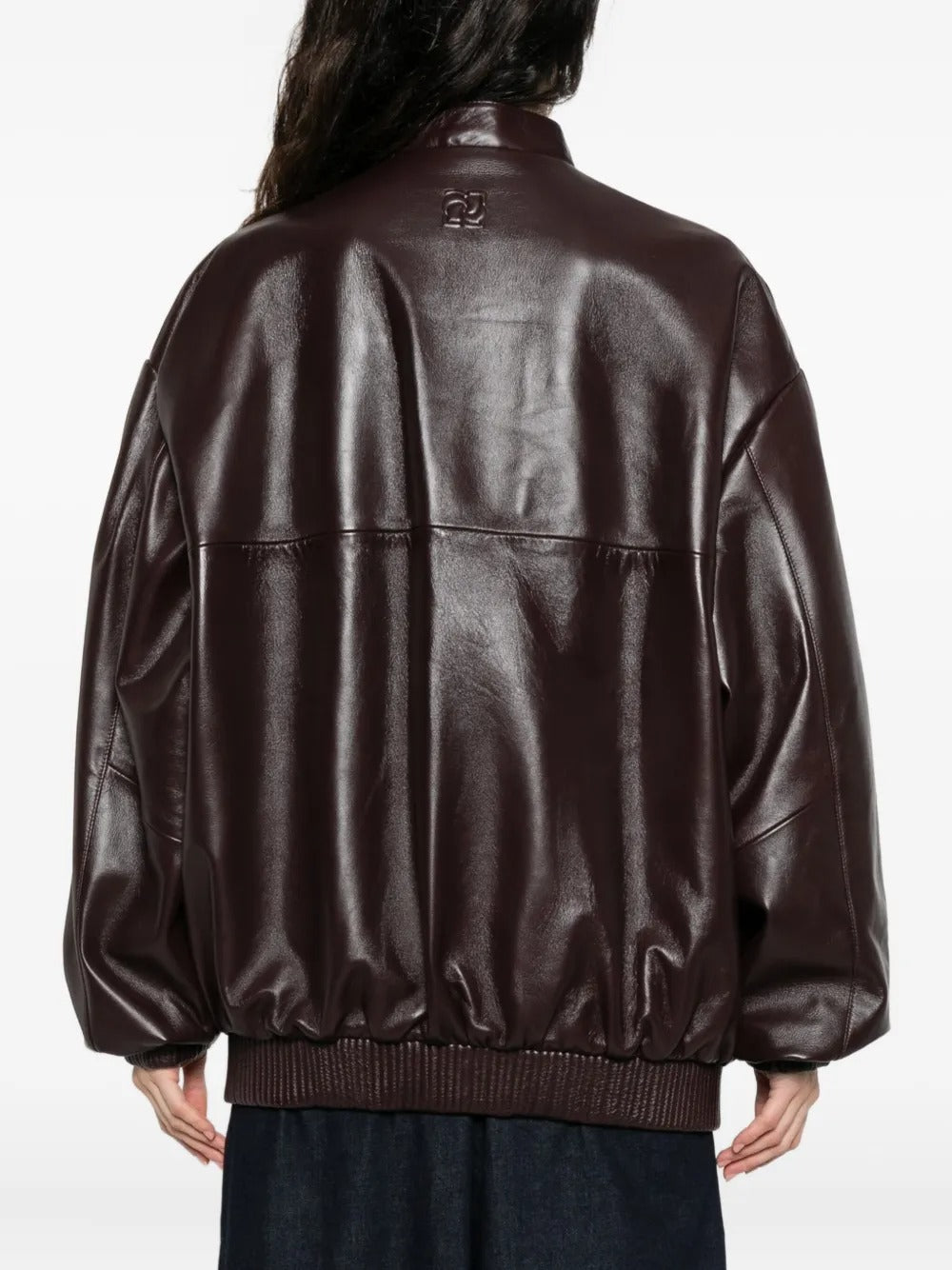 Zip-fastening ribbed-cuff jacket-MAGDA BUTRYM-Verso