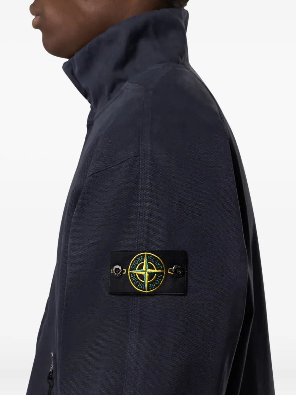 Zip-fastening welt-pockets sweatshirt-STONE ISLAND-Verso
