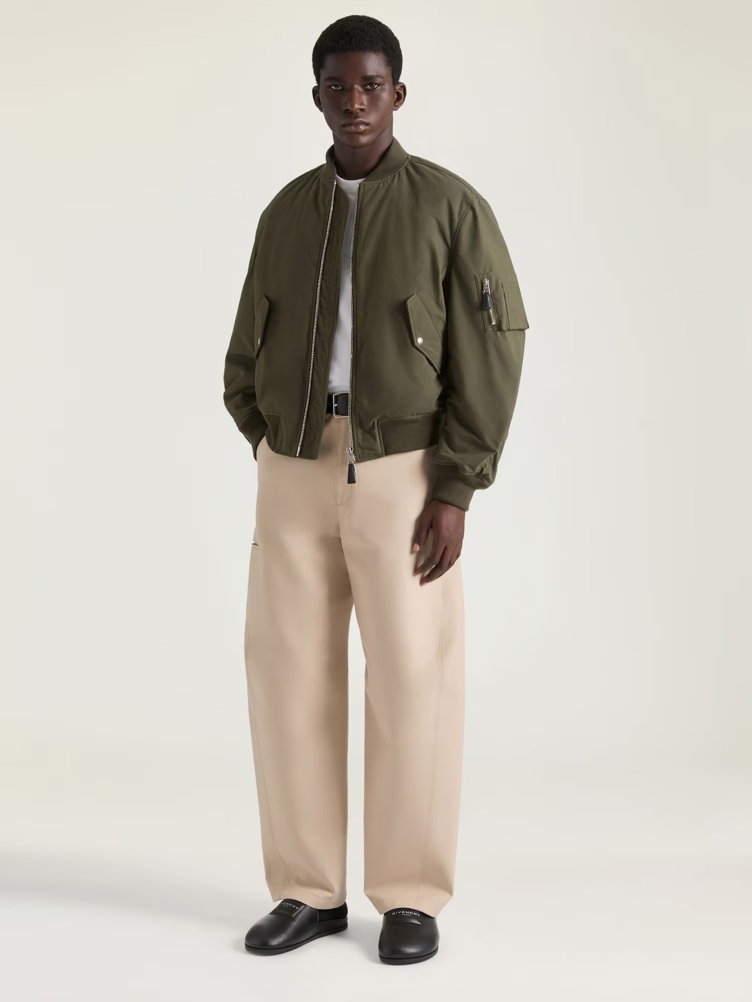 Zip Pocket Cotton Jacket-GIVENCHY-Verso