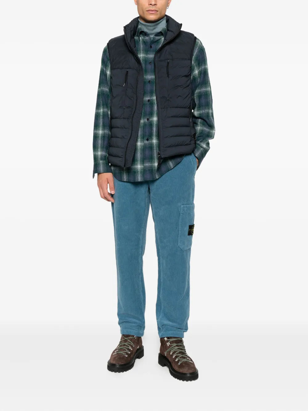 Zip quilted jacket-STONE ISLAND-Verso