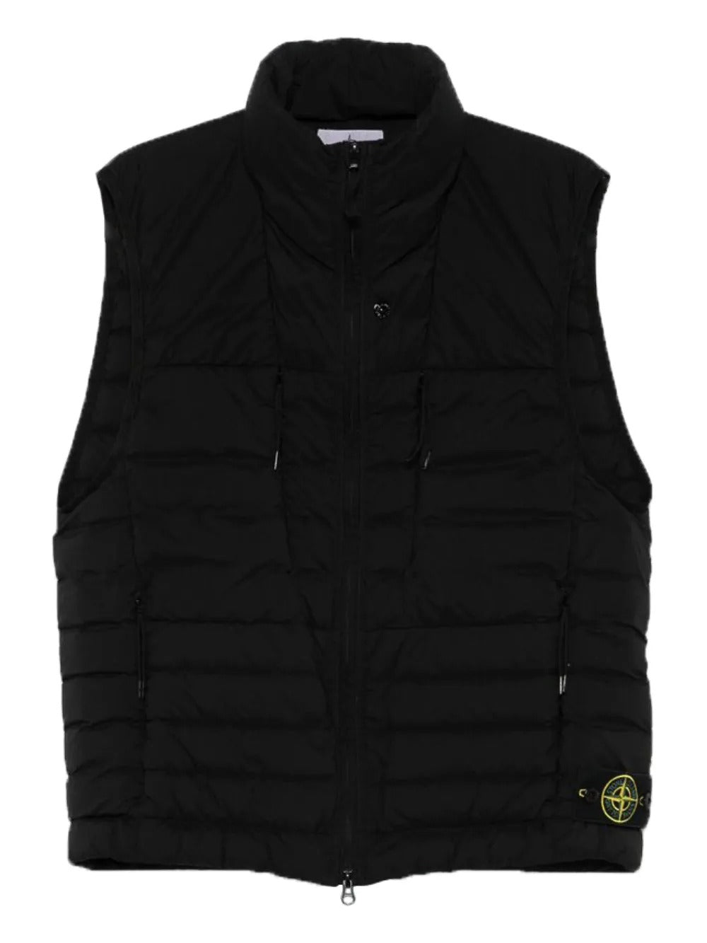 Zip Quilted Jacket-STONE ISLAND-Verso