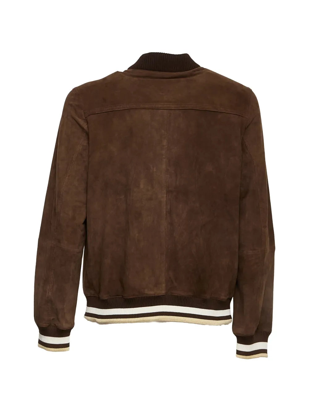 Amaranto zip suede bomber jacket-AMARÁNTO-Verso