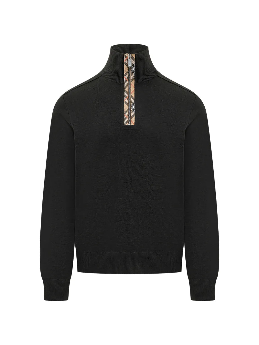Zip-up argyle sweater-BURBERRY-Verso