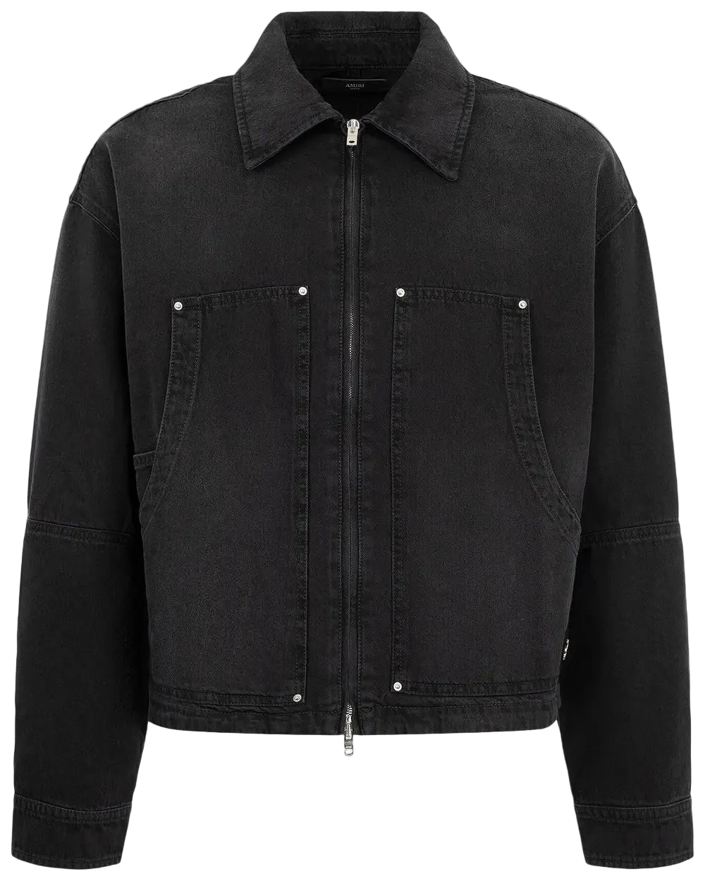 Zip-up denim jacket-AMIRI-Verso