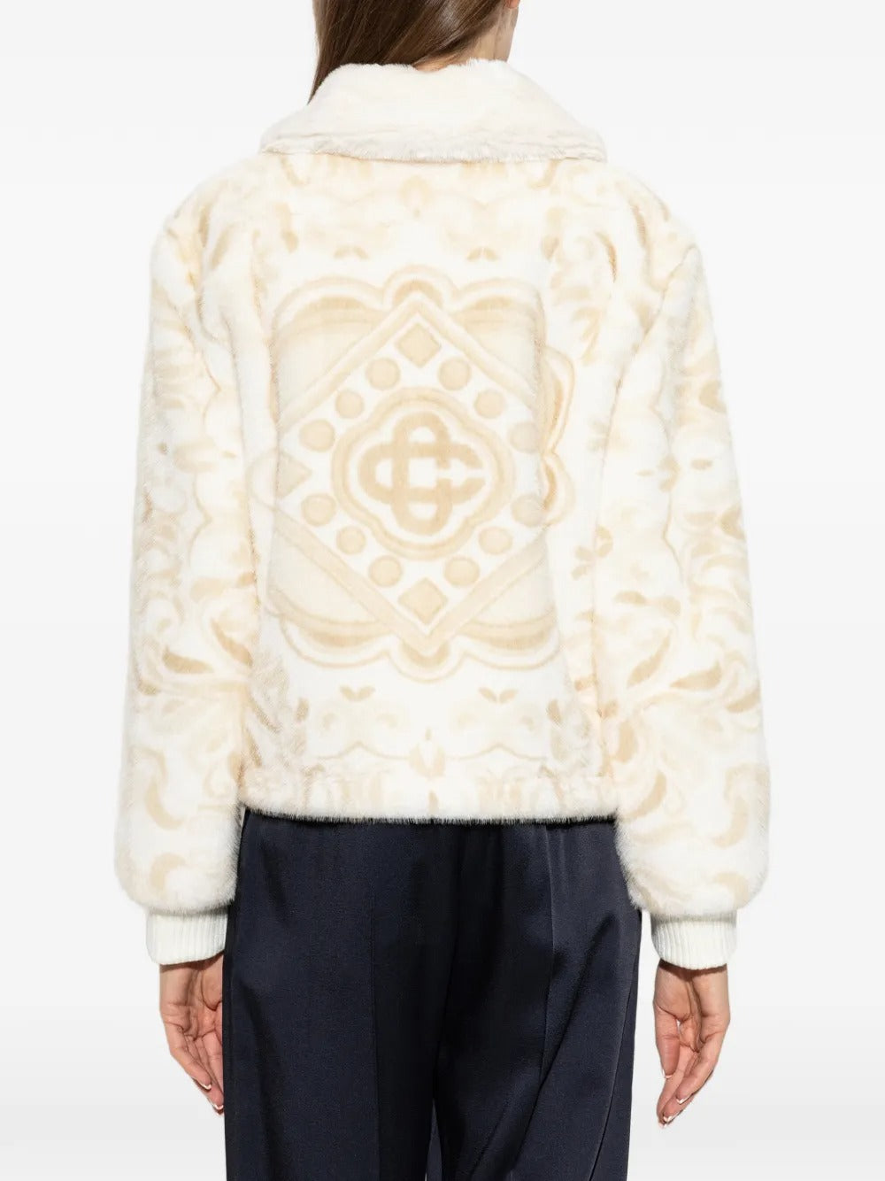 Zip-up faux-fur jacket-CASABLANCA-Verso