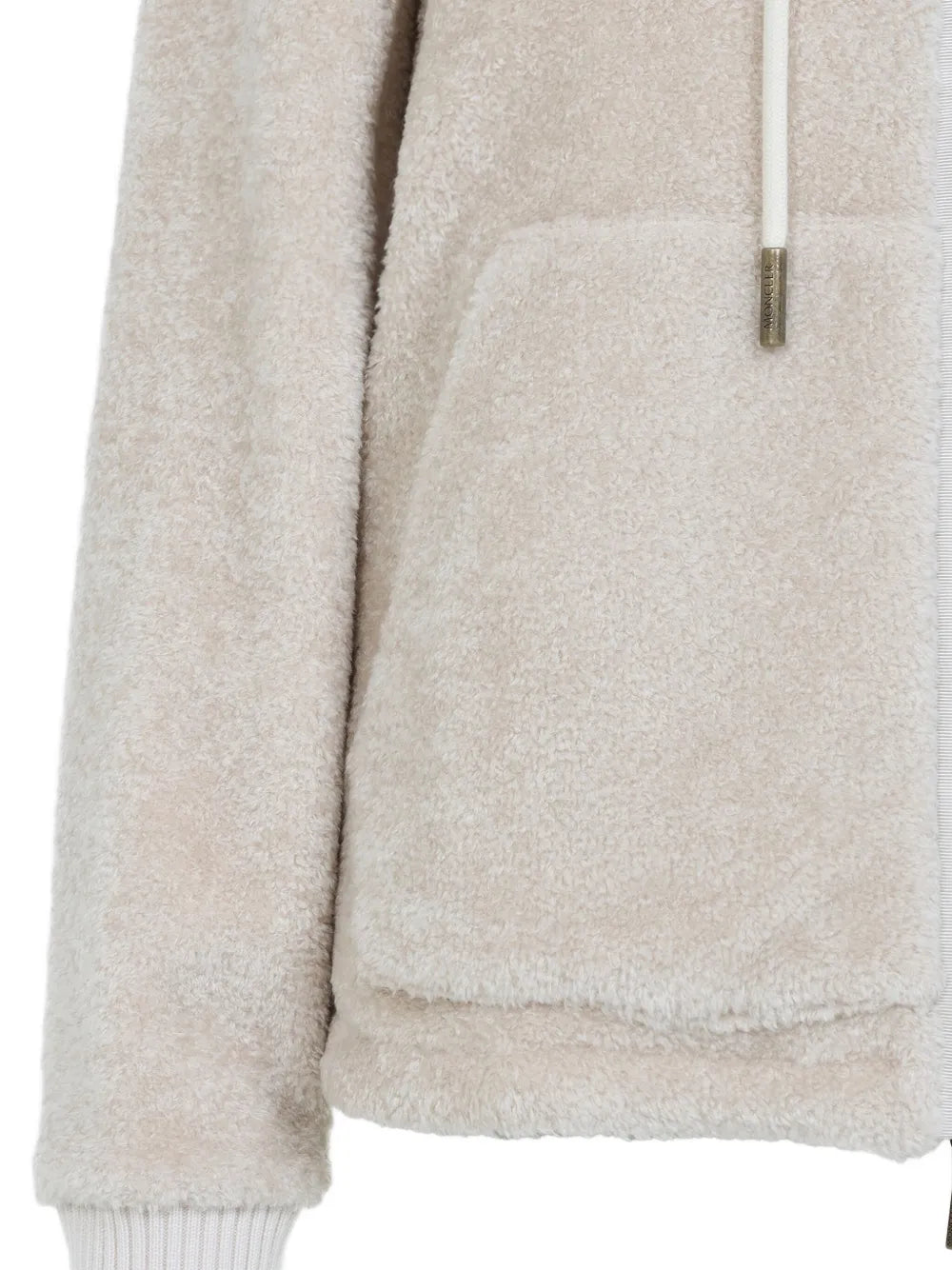 Zip-up fleece hooded jacket-MONCLER-Verso