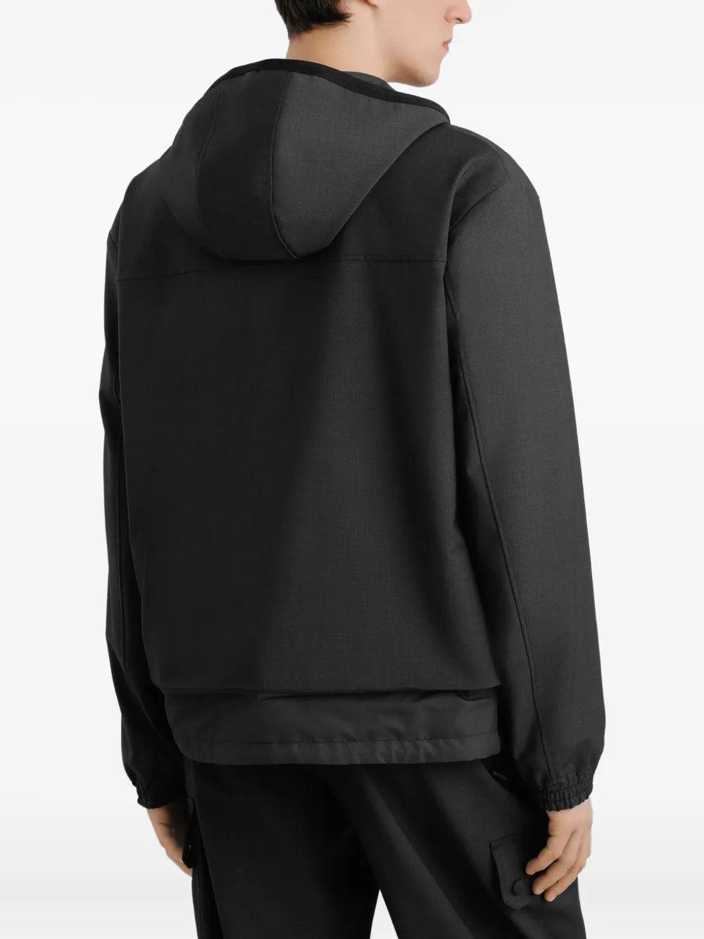 Zip-up Hooded Jacket-DOLCE & GABBANA-Verso