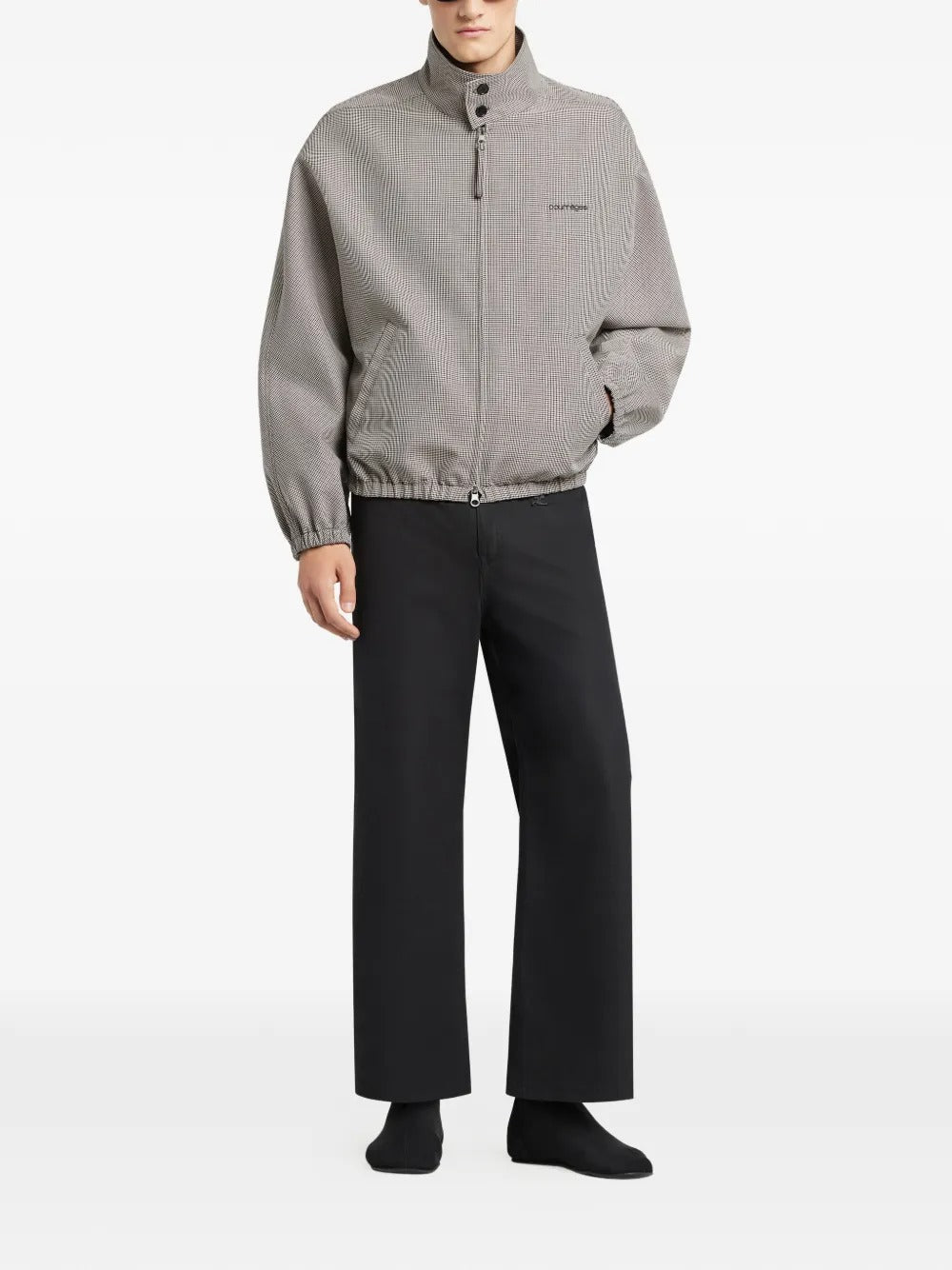 Zip-up pattern jacket-COURRÈGES-Verso