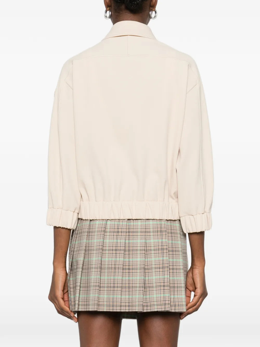 Zip-up tonal-logo bomber jacket-MONCLER-Verso