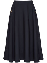 CREPE COUTURE MIDI SKIRT