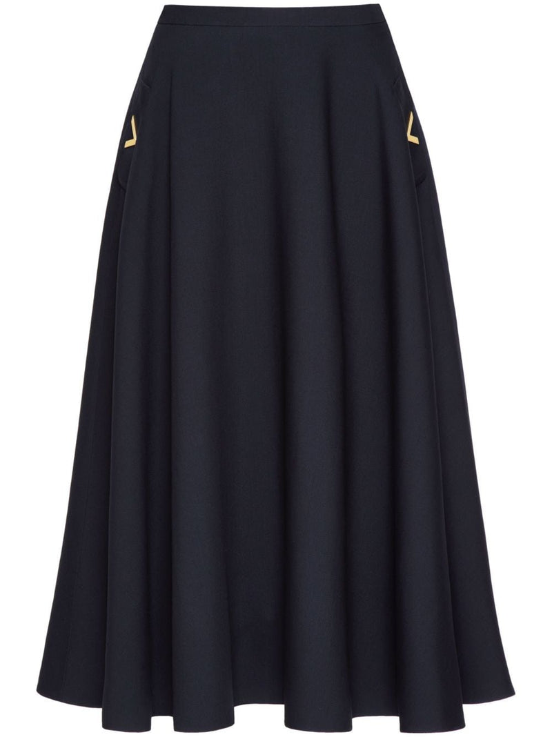 CREPE COUTURE MIDI SKIRT