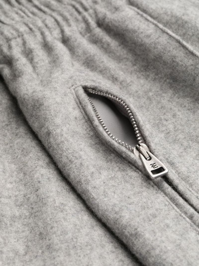 HIGH-WAIST TAPERED TRACK TROUSERS